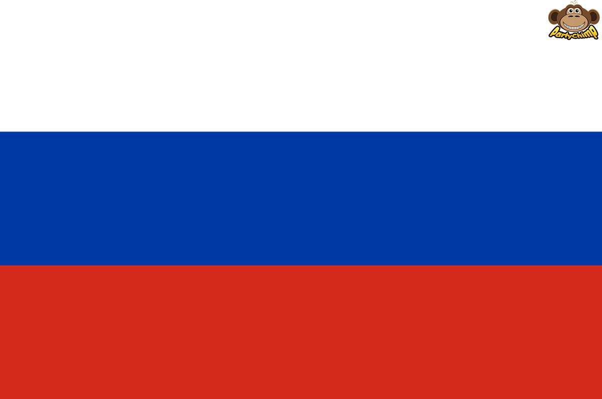 Pennenvriend koffer Zelfgenoegzaamheid Partychimp Russische Vlag Rusland - 90x150 Cm - Polyester - Wit/Blauw/Rood  | bol.com