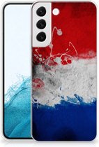 Telefoon Hoesje Geschikt voor Samsung Galaxy S22 Plus Mobiel Case Nederlandse Vlag
