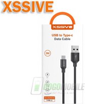 Xssive Braided USB Type-C to Type-C Cable 3m