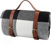XXL Picknickkleed - Waterdicht Picknickdekken - 200 x 200 cm - Leren houder - Buitenkleed - Strandmat - Picknickmatten