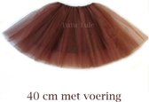 Tutu - bruin met voering - 40 cm