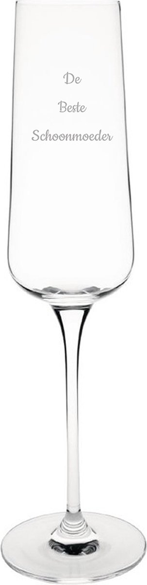 Gegraveerde Champagneglas 27cl De Beste Schoonmoeder