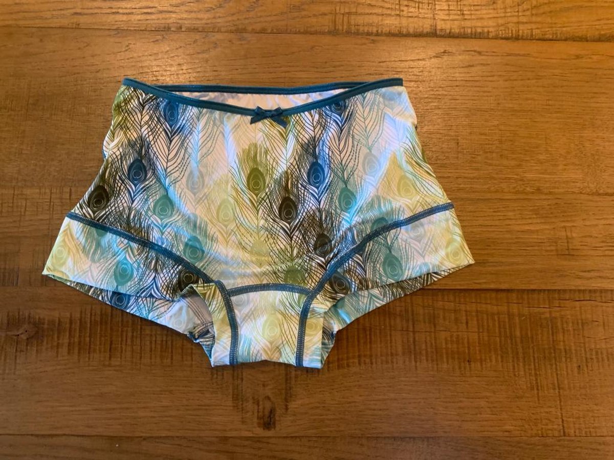 Rj Bodywear Ladies Short Pure Color Peacock Maat M