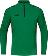 Jako Challenge Ziptop Heren - Sportgroen / Zwart