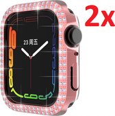 Hard Case Bumper Cover Case Bumper Hoesje Geschikt Voor Apple Watch Series 7 41mm  - iWatch 41 MM Beschermkap Beschermhoes Beschermer Hoes - Optimale Rand Bescherming - Thin Fit Ca