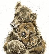 Borduurpakket Bear Hugs - Bothy Threads