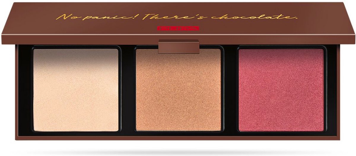 Goedkoopste Pupa Milano - Zero Calorie Chocolate Highlighting Face Palette - 001 Cherry Chocolate