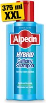 Alpecin Hybrid Shampoo 375ml | Natuurlijke haargroei shampoo voor gevoelige en droge hoofdhuid