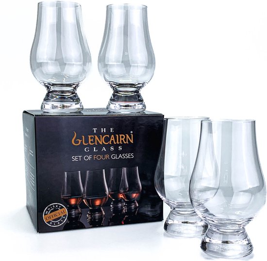 Glencairn 4set - 4 verres à whisky - le verre à whisky en cristal sans plomb préféré au monde - Fabriqué en Écosse