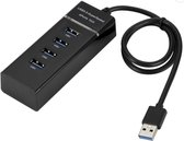 USB 3.0 Hub - Splitter - Adapter - 4 Poorten - Zwart