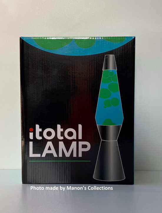Lavalamp met Aroma Diffuser - 35 cm paars-wit lavalicht met geurfunctie (I Total