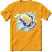 Dieren T-Shirt | Kikker shirt Heren / Dames | Wildlife frog kleding cadeau - Geel - S