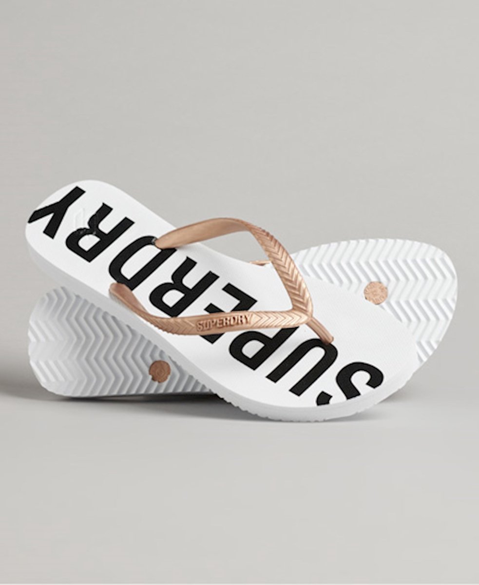 Superdry Dames Code Essential teenslippers 7bj – Optic/metallic Rose
