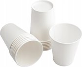 Tasse à café Carton 70,3mm 180ml 7oz Vendingcup Wit 100 pièces + couvercles - Gobelets en papier jetables - Gobelets à boisson - Respectueux de l'environnement