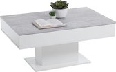 FMD-Möbel Salontafel betongrijs en wit