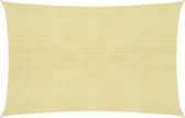 vidaXL Zonnezeil 160 g/m² 3x4,5 m HDPE beige