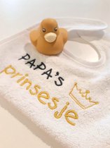 Cadeauset Papa's prinsesje Bavet met tekst + badeendje