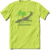 F-101 Vliegtuig T-Shirt | Unisex leger Kleding | Dames - Heren Straaljager shirt | Army F16 | Grappig bouwpakket Cadeau | - Groen - XL