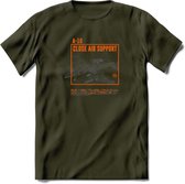 A-10 Warthog Vliegtuig T-Shirt | Unisex leger Kleding | Dames - Heren Straaljager shirt | Army F16 | Grappig bouwpakket Cadeau | - Leger Groen - XXL