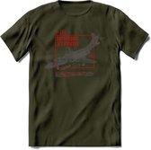 F-101 Vliegtuig T-Shirt | Unisex leger Kleding | Dames - Heren Straaljager shirt | Army F16 | Grappig bouwpakket Cadeau | - Leger Groen - L