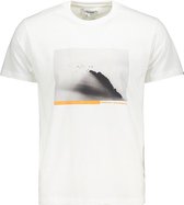 Haze & Finn T-shirt Tee Egevang X Hf Ma 0006  Arctic White Mannen Maat - M