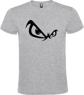 Grijs T-shirt ‘No Fear’ Zwart Maat 4XL