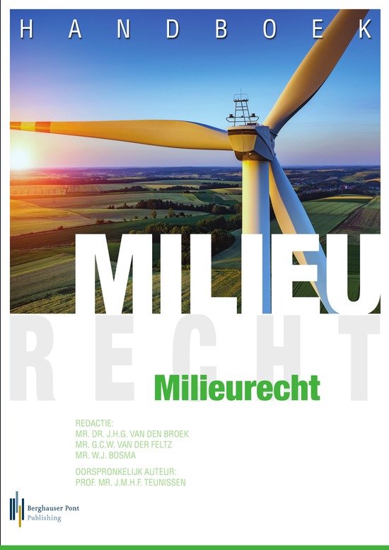 Boek cover Handboek milieurecht van J.H.G. van den Broek (Paperback)