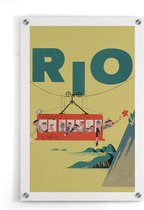 Walljar - Rio - Muurdecoratie - Plexiglas schilderij