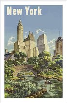 Walljar - New York - Muurdecoratie - Poster met lijst