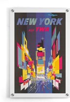 Walljar - New York TWA Abstract - Muurdecoratie - Plexiglas schilderij