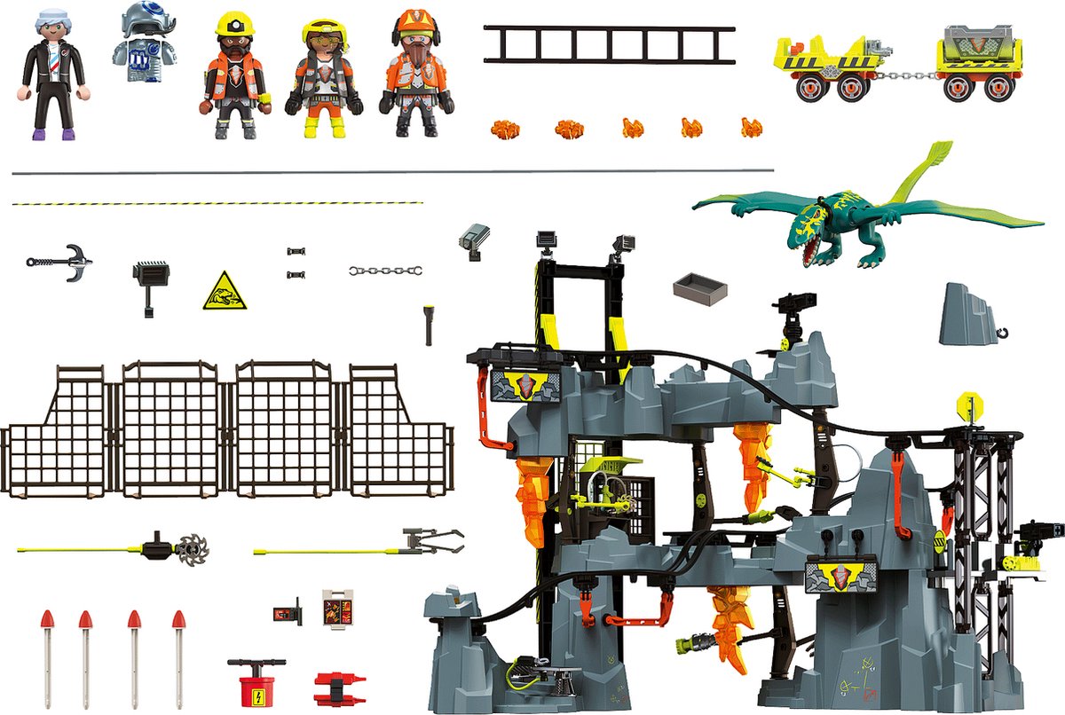 Playmobil Dino Rise 71265 pas cher, Bébé spinosaure et combattant