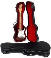 Miniatuur gitaarkoffer voor miniatuur Fender gitaar modellen van 25 cm