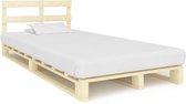 vidaXL Bedframe pallet massief grenenhout 120x200 cm