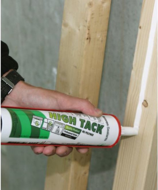 Kit de colle Den Braven -Combideal- Zwaluw High Tack - kit de montage - 4 x blanc - cartouche 290 ml + 1 x Kit seringue métal
