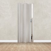 Fortesrl Luciana vouwdeur zonder glas in kleur wit essen met slot BxH 88.5x214 cm uitbreidbaar max. tot 120 cm