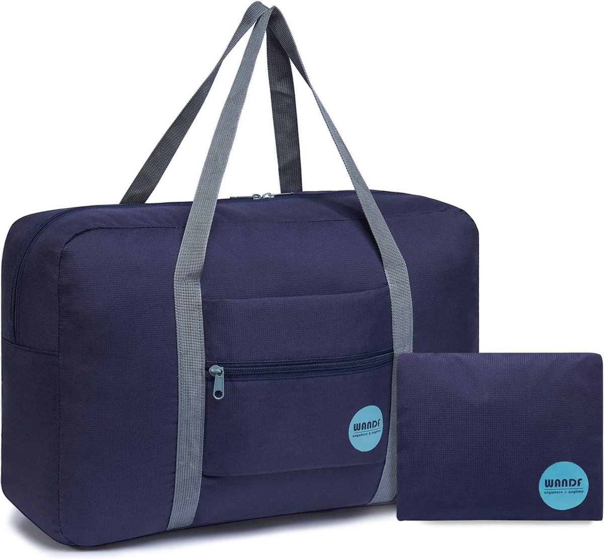 WANDF lichtgewicht opvouwbare tas - weekendtas - 25 liter - waterafstotend - donkerblauw