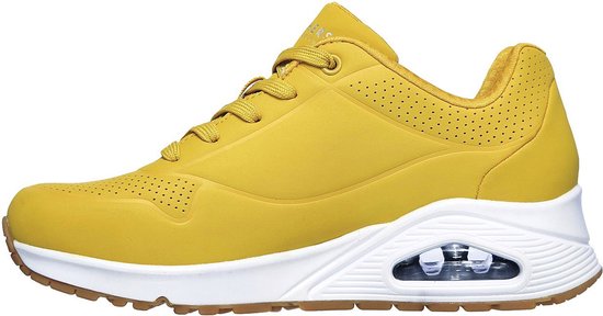 Skechers Uno -Stand On Air Dames Sneakers - Yellow - Maat 36