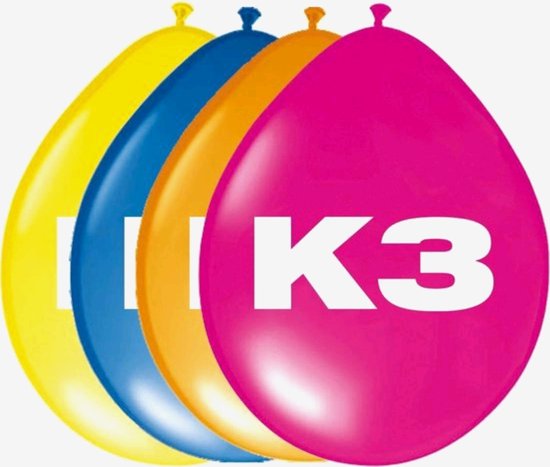 K3 Party Ballonnen - 8 stuks
