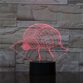 3D Led Lamp Met Gravering - RGB 7 Kleuren - Liefheersbeestje