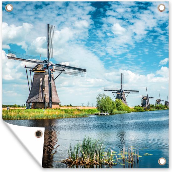 Tuindoek Molen - Lucht - Nederland - 100x100 cm