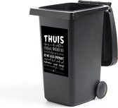 Container sticker Thuis - Quotes - Hartje - 40x60 cm - Kliko sticker