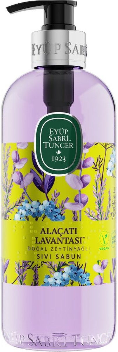 Eyüp Sabri Tuncer – Alaçatı Lavendel - 100% Natuurlijke Handzeep met pomp – 500 ML