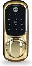 Yale Keyless Connected - Door lock - electronic, key-card - smart lock - touch keypad - RFID - polished brass