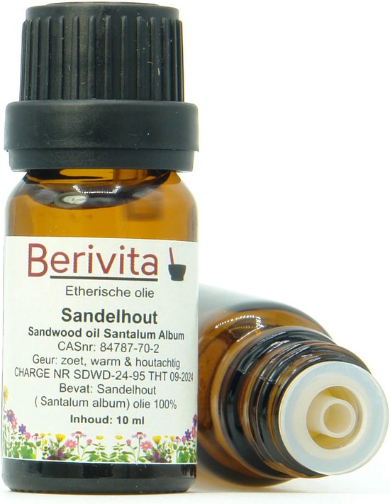 Sandelhout Olie 100% Puur 10ml - Etherische Sandelhoutolie - Sandalwood Oil  | bol.com