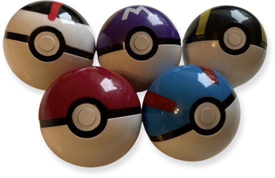 Stemmen Haarvaten infrastructuur Hoogwaardige Pokemon Ballen / Poke Bal / Pokeballs | Ballen Met Pokemon |  Set Van 5... | bol.com