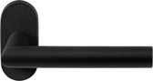 GPF8210.04 Toi deurkruk op ovale rozet zwart, 70x32x10mm