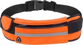 Heuptas - Running Belt - Heuptasje met waterflesje houder - Hardloop - Sport heuptas met kleine vakje voor je munt geld - Unisex - Oranje