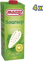 Maaza - soursop guanabana juice drink - 4x 1 L
