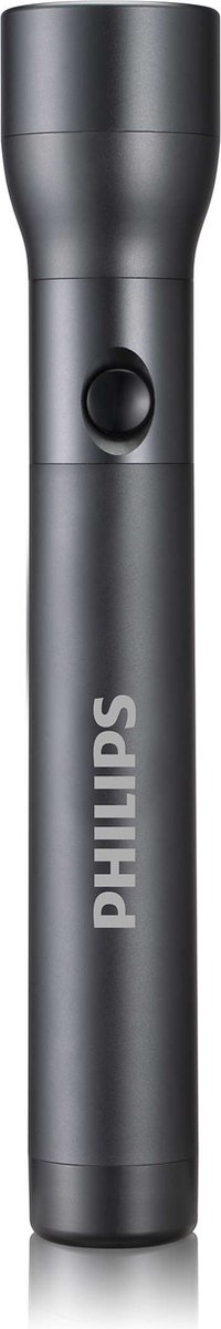 Bol.com Philips Zaklamp - SFL4003T/10 - LED-zaklamp - incl. 6 AA-Batterijen - 350 lumen - Zwart - IPX4 Waterdicht - Draagbare Lamp aanbieding