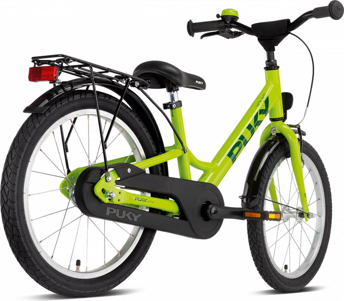 bevroren Pluche pop boiler Puky Youke - Kinderfiets - 18inch - Fris Groen - vanaf 5 jaar | bol.com